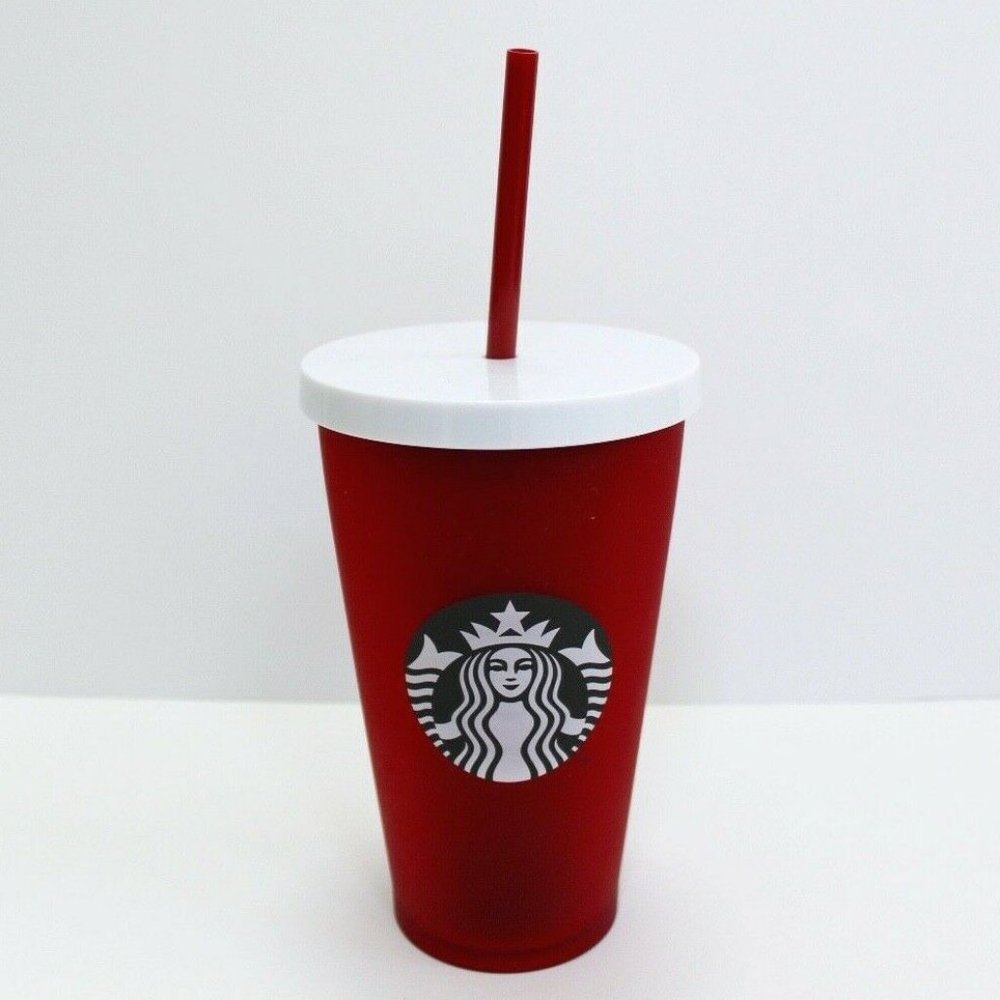 Starbucks Frosted Red Acrylic Tumbler Grande